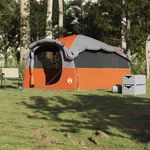 Sport si Outdoor - Camping - Corturi camping - Cort de familie tunel 6 persoane, gri/portocaliu, impermeabil - Infinity.ro