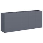 Casa si Gradina - Gradinarit si plante - Plante si ghivece - Ghivece si suporturi - Jardiniera Antracit 200x40x80 cm Otel laminat la rece - Infinity.ro