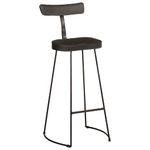 Casa si Gradina - Mobilier - Scaune si fotolii - Scaune - Scaune de bar 2 buc Negru 49x43x103 cm Lemn masiv Mango - Infinity.ro
