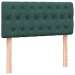 Casa si Gradina - Mobilier - Paturi si accesorii - Paturi - Pat box spring cu saltea, verde inchis, 80x220 cm, catifea - Infinity.ro