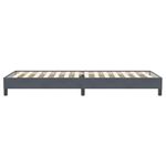 Casa si Gradina - Mobilier - Paturi si accesorii - Paturi - Pat cu arcuri fara saltea Gri inchis 80x220 cm catifea - Infinity.ro
