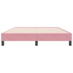 Casa si Gradina - Mobilier - Paturi si accesorii - Paturi - Pat cu arcuri fara saltea roz 160x220 cm catifea - Infinity.ro