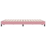 Casa si Gradina - Mobilier - Paturi si accesorii - Paturi - Pat cu arcuri fara saltea roz 160x220 cm catifea - Infinity.ro
