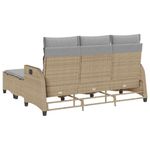 Casa si Gradina - Gradina si terasa - Mobilier exterior - Seturi mobila gradina - Set canapea gradina 3 piese cu perne forma L, polirattan bej, bej și gri - Infinity.ro