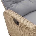 Casa si Gradina - Gradina si terasa - Mobilier exterior - Seturi mobila gradina - Set canapea gradina 3 piese cu perne forma L, polirattan bej, bej și gri - Infinity.ro