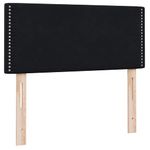 Casa si Gradina - Mobilier - Paturi si accesorii - Paturi - Pat box spring cu saltea, negru, 90x210 cm, catifea - Infinity.ro