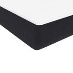 Casa si Gradina - Mobilier - Paturi si accesorii - Paturi - Pat box spring cu saltea, negru, 90x210 cm, catifea - Infinity.ro