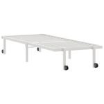 Casa si Gradina - Mobilier - Paturi si accesorii - Paturi - Cadru de pat fara saltea pliabil alb 75x190 cm otel - Infinity.ro