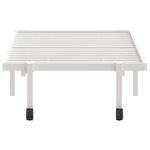 Casa si Gradina - Mobilier - Paturi si accesorii - Paturi - Cadru de pat fara saltea pliabil alb 75x190 cm otel - Infinity.ro