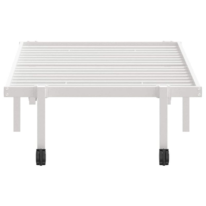 Casa si Gradina - Mobilier - Paturi si accesorii - Paturi - Cadru de pat fara saltea pliabil alb 75x190 cm otel - Infinity.ro