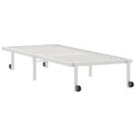 Casa si Gradina - Mobilier - Paturi si accesorii - Paturi - Cadru de pat fara saltea pliabil alb 75x190 cm otel - Infinity.ro