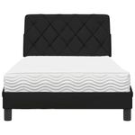 Casa si Gradina - Mobilier - Paturi si accesorii - Paturi - Pat cu saltea, negru, 100x200 cm, textil - Infinity.ro