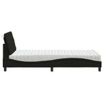 Casa si Gradina - Mobilier - Paturi si accesorii - Paturi - Pat cu saltea, negru, 100x200 cm, textil - Infinity.ro