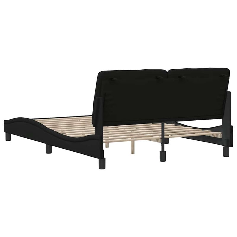 Casa si Gradina - Mobilier - Paturi si accesorii - Paturi - Cadru de pat fara saltea, negru, 120x200 cm, textil - Infinity.ro