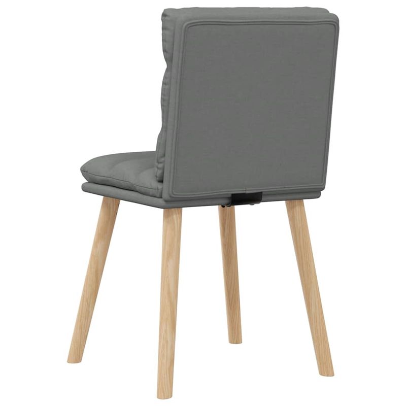 Casa si Gradina - Mobilier - Scaune si fotolii - Scaune - Scaune de bucatarie pivotante, 4 buc., gri inchis, textil - Infinity.ro