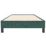 Casa si Gradina - Mobilier - Paturi si accesorii - Paturi - Pat cu arcuri fara saltea verde inchis 80x220 cm catifea - Infinity.ro