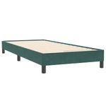 Casa si Gradina - Mobilier - Paturi si accesorii - Paturi - Pat cu arcuri fara saltea verde inchis 80x220 cm catifea - Infinity.ro