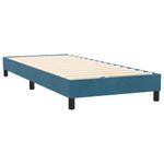 Casa si Gradina - Mobilier - Paturi si accesorii - Paturi - Pat box spring cu saltea, albastru inchis, 80x220 cm, catifea - Infinity.ro