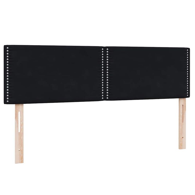 Casa si Gradina - Mobilier - Paturi si accesorii - Paturi - Pat box spring cu saltea, negru, 160x210 cm, catifea - Infinity.ro