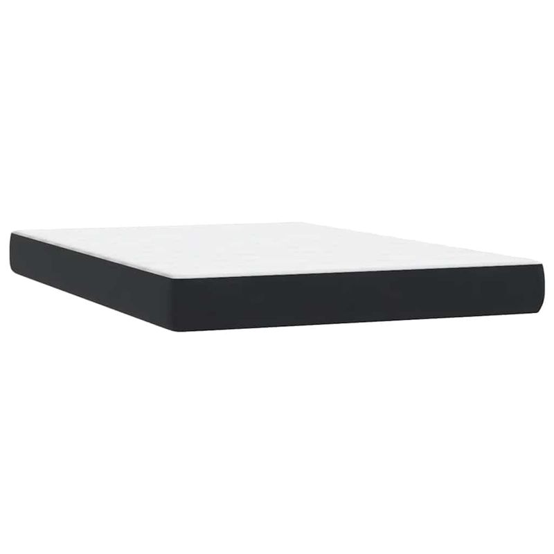 Casa si Gradina - Mobilier - Paturi si accesorii - Paturi - Pat box spring cu saltea, negru, 160x210 cm, catifea - Infinity.ro