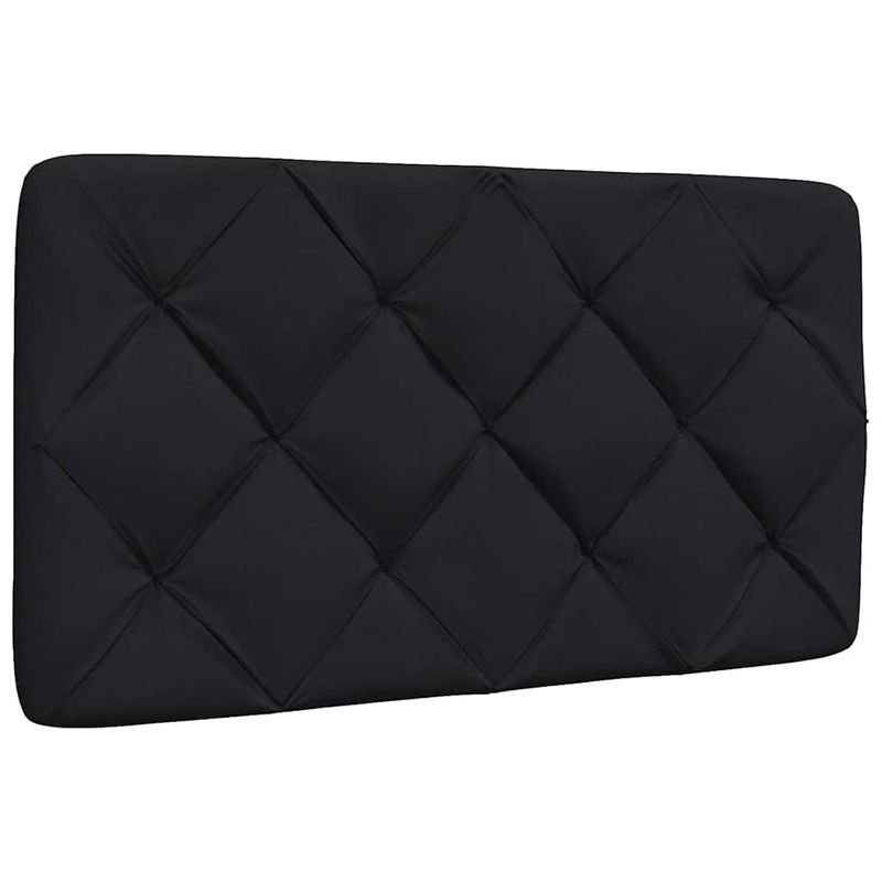 Casa si Gradina - Mobilier - Paturi si accesorii - Paturi - Cadru pat fara saltea tesatura neagra 90x200 cm - Infinity.ro
