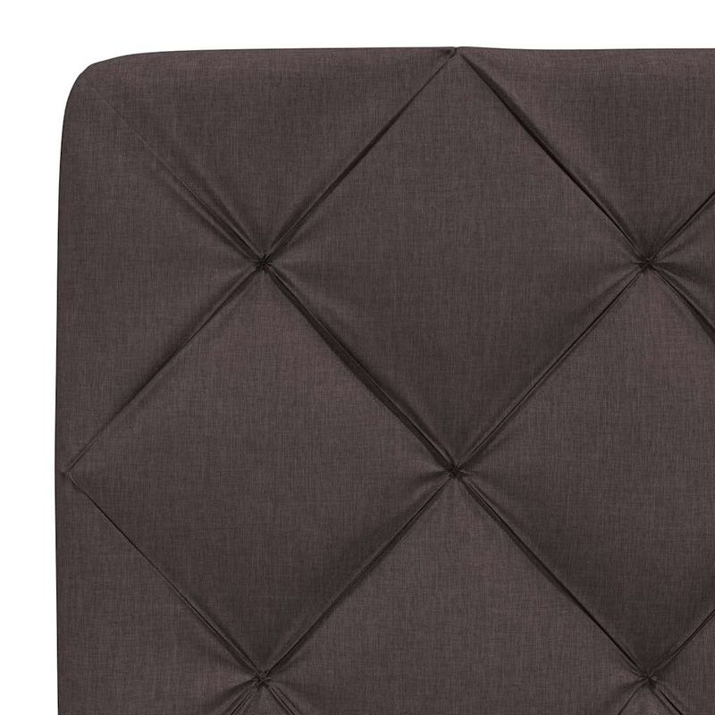 Casa si Gradina - Mobilier - Paturi si accesorii - Paturi - Cadru de pat fara saltea, maro inchis, 200x200 cm, textil - Infinity.ro