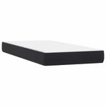 Casa si Gradina - Mobilier - Paturi si accesorii - Paturi - Pat box spring cu saltea, negru, 80x220 cm, catifea - Infinity.ro