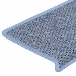 Casa si Gradina - Textile si covoare - Covoare - Covoare casa - Covorase scari autoadezive, 30 buc. albastru 65x21x4 cm, sisal - Infinity.ro