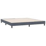 Casa si Gradina - Mobilier - Paturi si accesorii - Paturi - Pat cu arcuri fara saltea Gri inchis 180x220 cm catifea - Infinity.ro