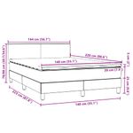 Casa si Gradina - Mobilier - Paturi si accesorii - Paturi - Pat box spring cu saltea, roz, 140x220 cm, catifea - Infinity.ro
