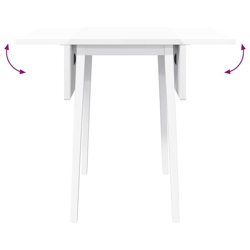 Casa si Gradina - Mobilier - Mese si birouri - Mese bucatarie si dining - Masa de sufragerie alb din lemn masiv cauciuc - Infinity.ro