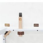 Casa si Gradina - Mobilier - Mese si birouri - Mese bucatarie si dining - Masa de sufragerie alb din lemn masiv cauciuc - Infinity.ro