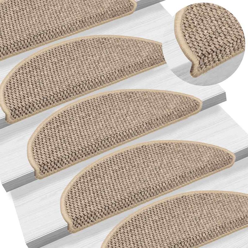 Casa si Gradina - Textile si covoare - Covoare - Covoare casa - Covorase de scara autoadezive aspect sisal 30 buc. nisip - Infinity.ro
