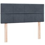 Casa si Gradina - Mobilier - Paturi si accesorii - Paturi - Pat box spring cu saltea, gri inchis, 120x220 cm, catifea - Infinity.ro