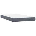 Casa si Gradina - Mobilier - Paturi si accesorii - Paturi - Pat box spring cu saltea, gri inchis, 120x220 cm, catifea - Infinity.ro