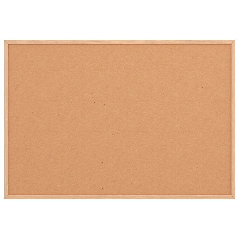 Carti si Birotica - Birotica - Accesorii de birou - Table si clipboard-uri - Placa de pluta cu cadru din lemn masiv de pin 80x55 cm - Infinity.ro