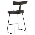 Casa si Gradina - Mobilier - Scaune si fotolii - Scaune - Scaune de bar 2 buc Negru 49x43x79 cm Lemn masiv Mango - Infinity.ro