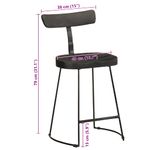 Casa si Gradina - Mobilier - Scaune si fotolii - Scaune - Scaune de bar 2 buc Negru 49x43x79 cm Lemn masiv Mango - Infinity.ro