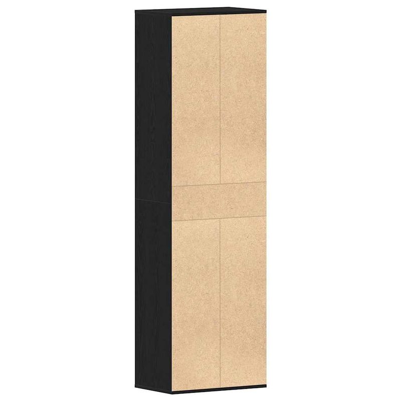 Casa si Gradina - Mobilier - Organizare si depozitare - Organizator incaltaminte - Dulap Pantofi Stejar Negru 54x34x183 cm Lemn prelucrat - Infinity.ro