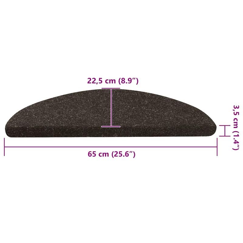 Casa si Gradina - Textile si covoare - Covoare - Covoare casa - Covorase scara autoadezive 20 buc Antracit 65x22,5x3,5 cm - Infinity.ro