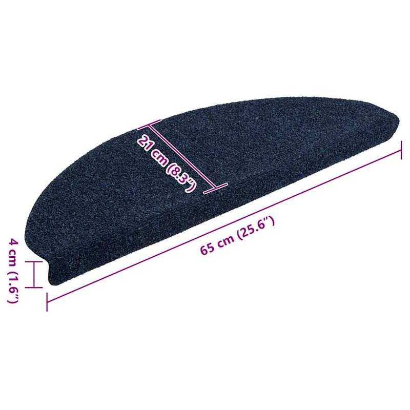 Casa si Gradina - Textile si covoare - Covoare - Covoare casa - Covorase scara autoadezive 20 buc Navy 65x21x4 cm - Infinity.ro