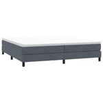Casa si Gradina - Mobilier - Paturi si accesorii - Paturi - Pat cu arcuri fara saltea Gri inchis 200x220 cm catifea - Infinity.ro