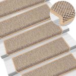 Casa si Gradina - Textile si covoare - Covoare - Covoare casa - Covorase scari autoadezive 30 buc. bej deschis 65x21x4 cm sisal - Infinity.ro