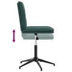 Casa si Gradina - Mobilier - Scaune si fotolii - Scaune - Scaun de bucatarie, verde inchis, catifea - Infinity.ro