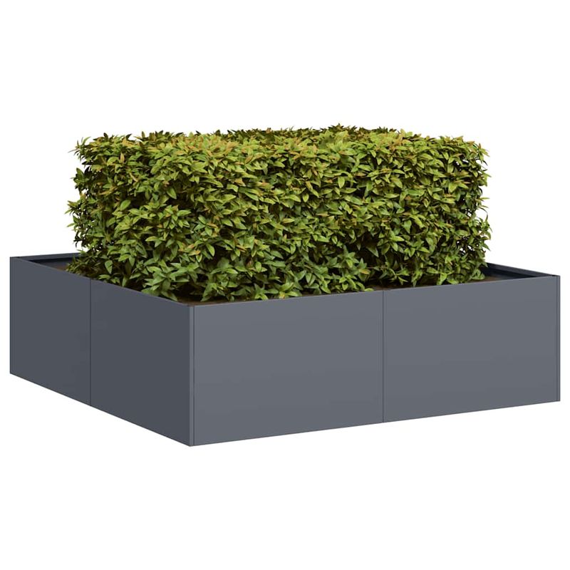 Casa si Gradina - Gradinarit si plante - Plante si ghivece - Ghivece si suporturi - Jardiniera Antracit 100x100x30 cm Otel - Infinity.ro