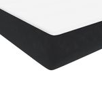 Casa si Gradina - Mobilier - Paturi si accesorii - Paturi - Pat box spring cu saltea, negru, 80x220 cm, catifea - Infinity.ro