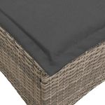 Casa si Gradina - Gradina si terasa - Mobilier exterior - Canapele si fotolii gradina - Canapea gradina inclinabila cu perne forma L polirattan gri - Infinity.ro
