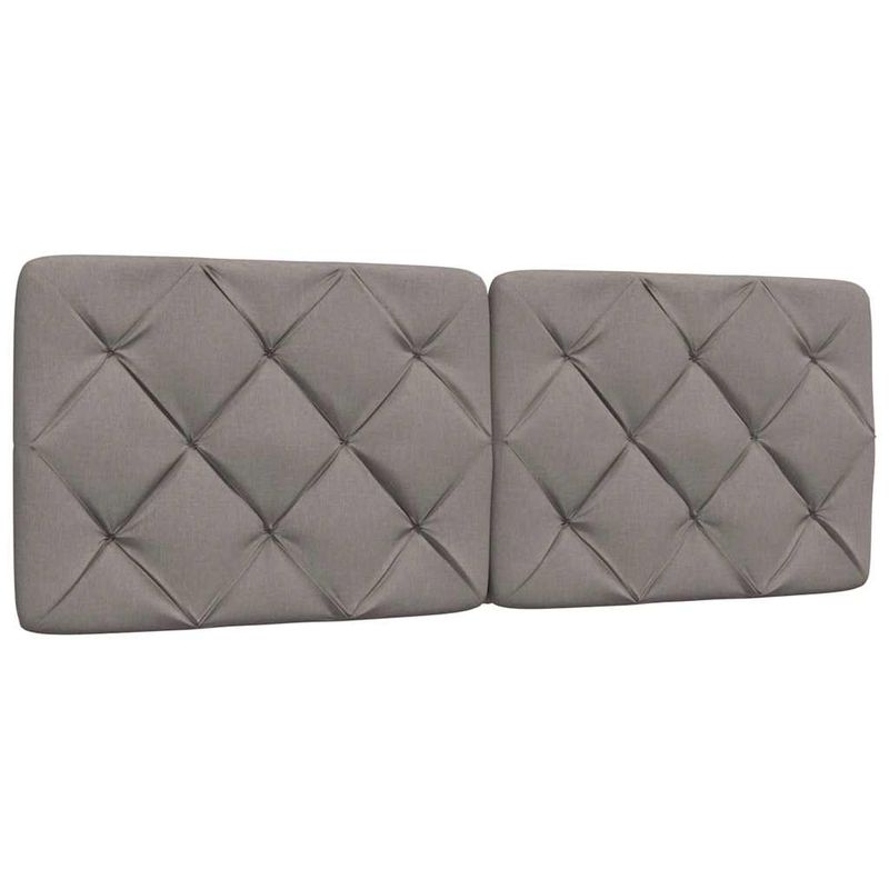 Casa si Gradina - Mobilier - Paturi si accesorii - Paturi - Pat cu saltea, gri taupe, 140x200 cm, textil - Infinity.ro