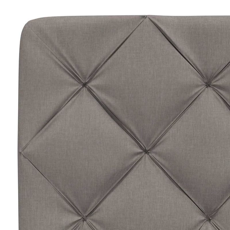 Casa si Gradina - Mobilier - Paturi si accesorii - Paturi - Pat cu saltea, gri taupe, 140x200 cm, textil - Infinity.ro