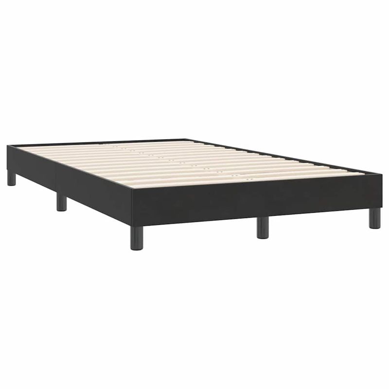 Casa si Gradina - Mobilier - Paturi si accesorii - Paturi - Pat cu arcuri fara saltea negru 120x220 cm catifea - Infinity.ro